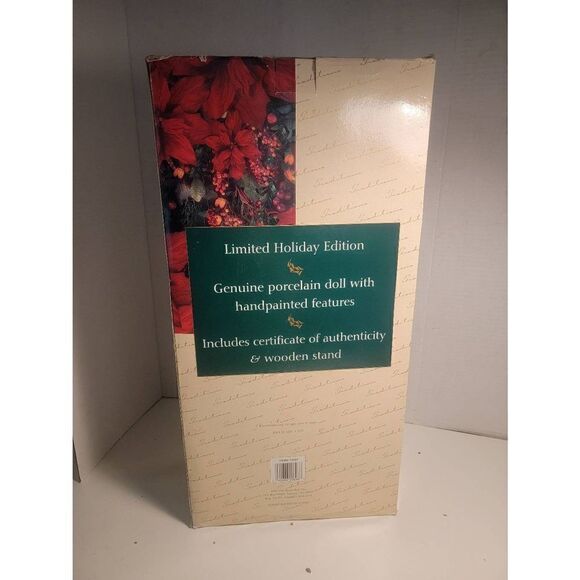 Vtg Traditions Red White Victorian Collection Porcelain Doll Santa Claus NIB - Picture 5 of 5